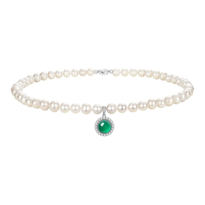 Inker Good Stone Pearl Necklaces Women's-0