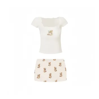 MIMOSA CHUR Two Piece Skirt Sets Women's