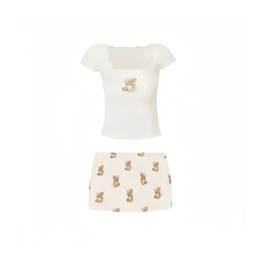 MIMOSA CHUR Two Piece Skirt Sets Women's