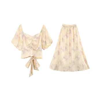 A Paradise For Awakening Skirt Set Women's Purple