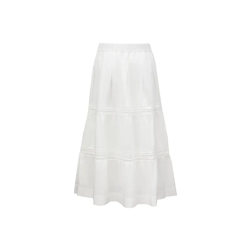 ONLY Casual Long Skirt Women's White-1