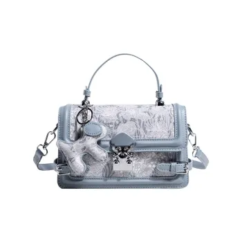 Yalu PU One Shoulder Handbag Women's Light Blue