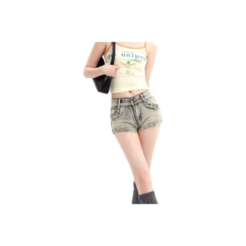 Shuhao Bai Denim Shorts Women's Blue