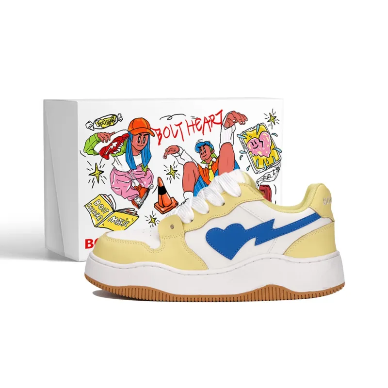 BOLTHEAR x AND U Anti Slip And Wear Resistant Height Increasing Low Top Skateboard Shoes Unisex-18