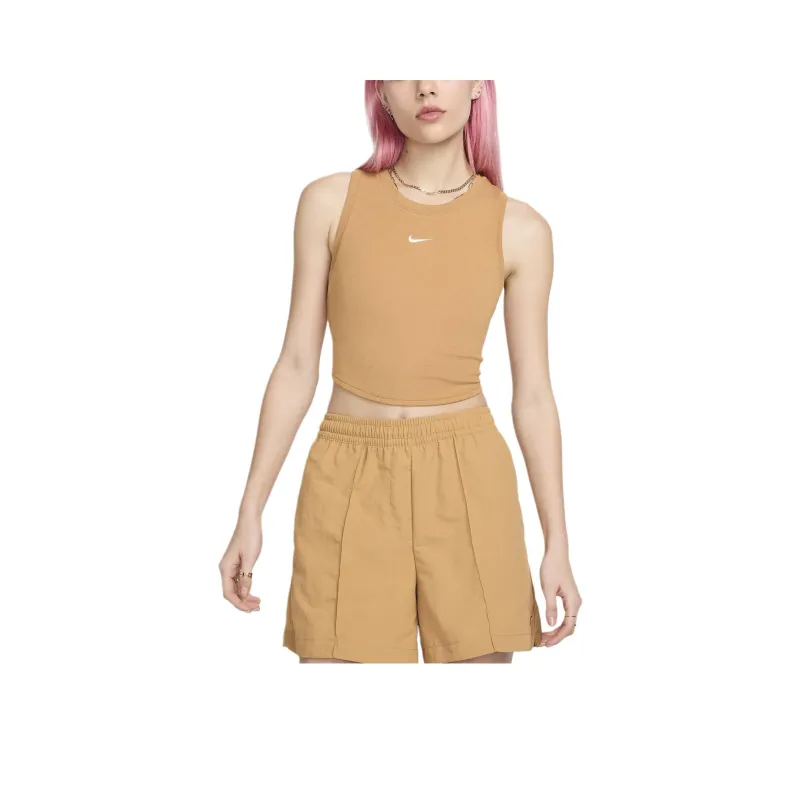 Nike Sportswear Chill Knit Women's Tight Cropped Mini Rib Tank Top-0