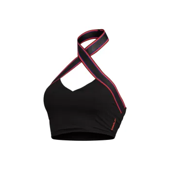 Speedo FLU3NTE Halter Crop Two-Piece Swimsuits Women's Gray