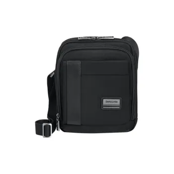 SAMSONITE Fabric Shoulder Bag, Crossbody Bag Medium Size Men's Black