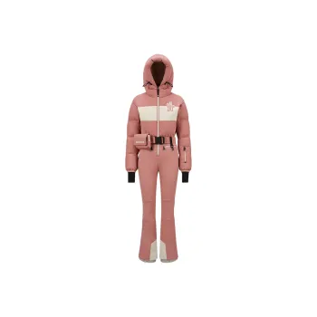 Moncler Logo Printed Down Ski Jumpsuit