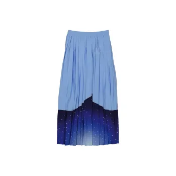 Burberry Casual Long Skirts Women's Blue