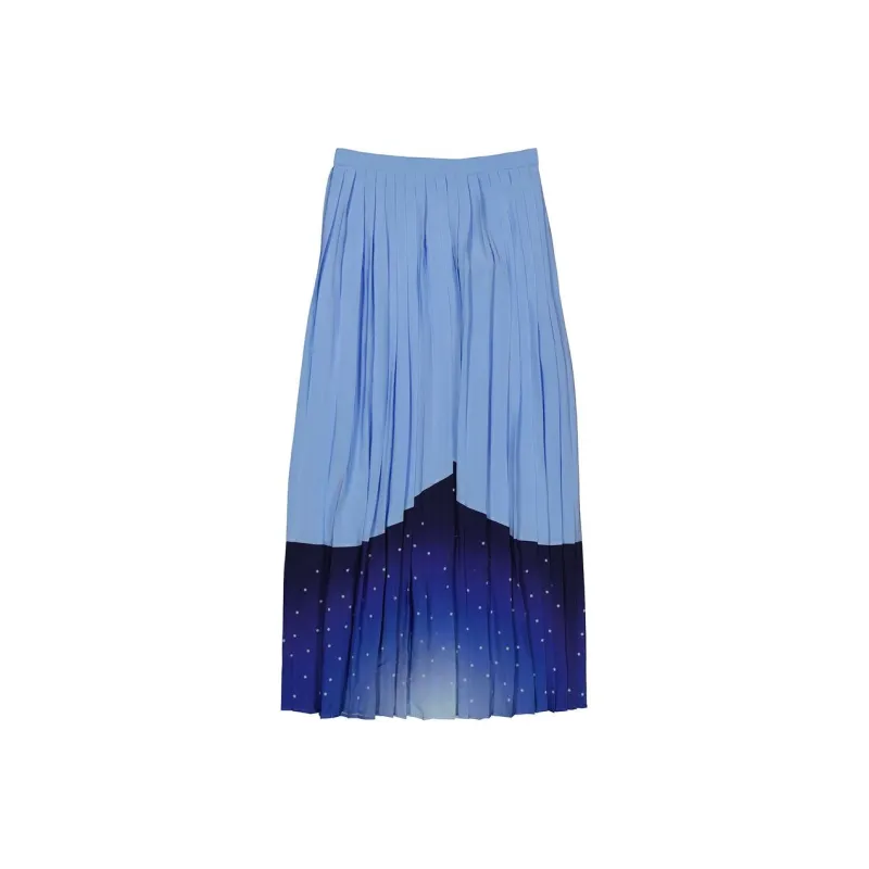Burberry Casual Long Skirts Women's Blue-0