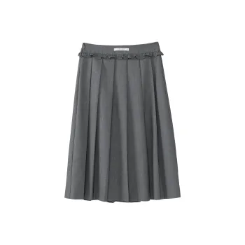 Fstudio Casual Long Skirts Women's Gray