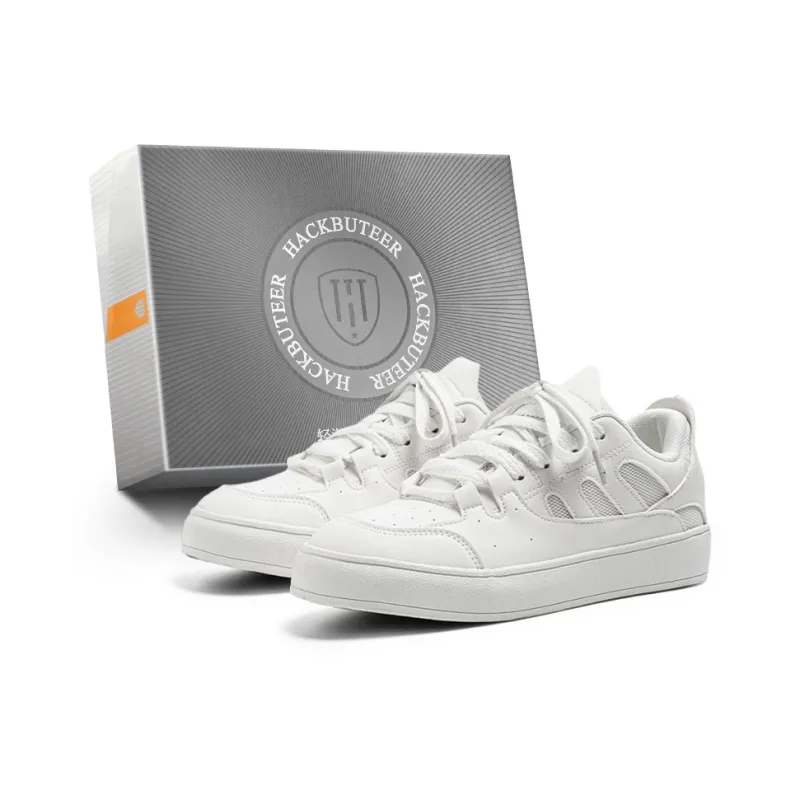 HACKBUTEER Low Top Skateboard Shoes Men's Box Included-4