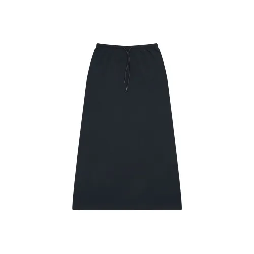 FAIRFAFO Casual Long Skirts Women's Black