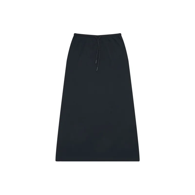 FAIRFAFO Casual Long Skirt Women's Black-0