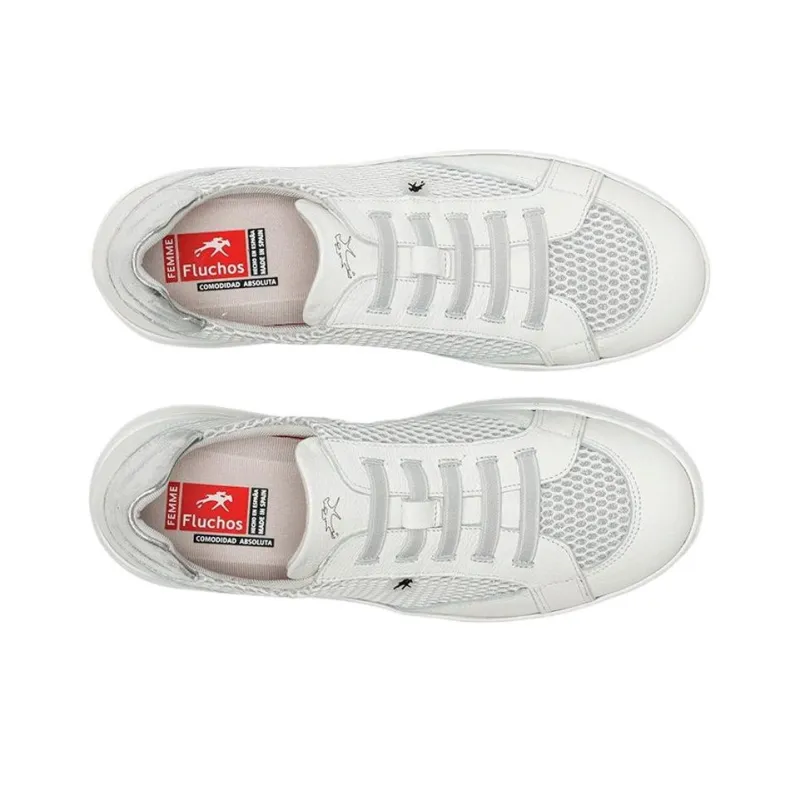 Fluchos POMPAS Low Top Casual Shoes Women's White-3