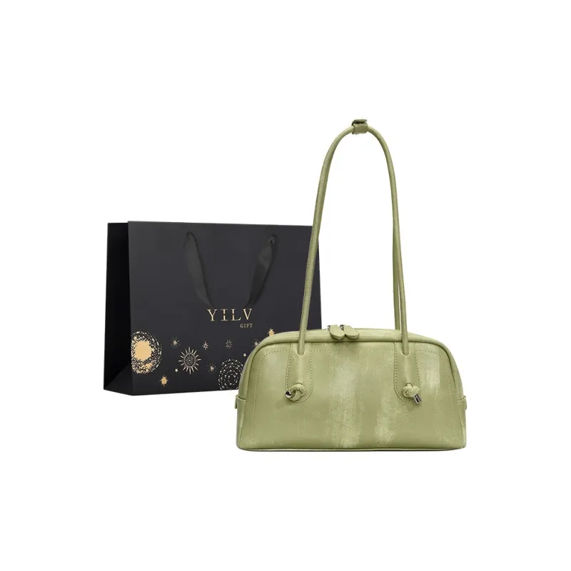 Yi Brigade PU Shoulder Bag Women's Pink/Yellow/Black/Green/White-12
