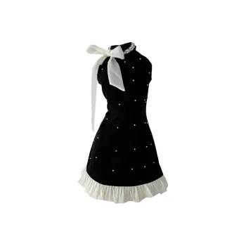 QYPRF Sleeveless Dresses Women's Black
