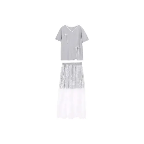 PLANE DRIFT Two Piece Skirt Sets Women's
