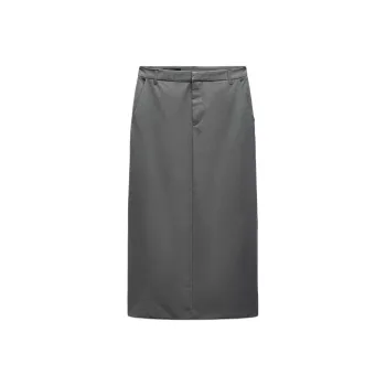 ZARA Trf Casual Long Skirts Women's Light Petroleum