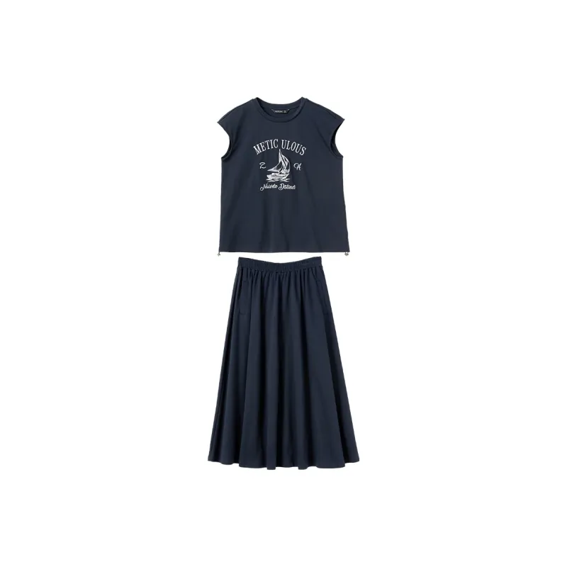 WESTLINK Two Piece Skirt Sets Women's-0