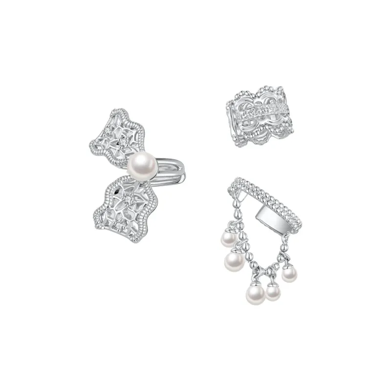 ZEGL Pearl Clip On Earrings Women's-0