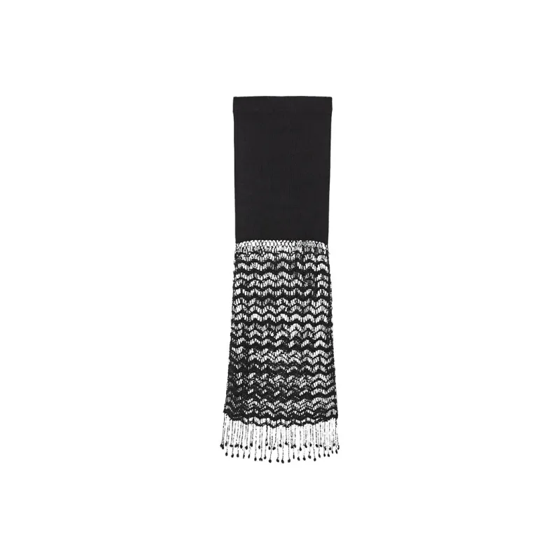 GANNI SS25 Casual Long Skirts Women's Black-0