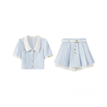 7 SEVFUN Two Piece Skirt Sets Women's