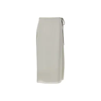 THEORY Flared Hem Wrapped Midi Skirt