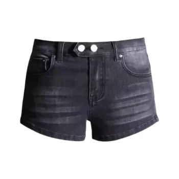 ZNZX Denim Shorts Women's Sandy Black