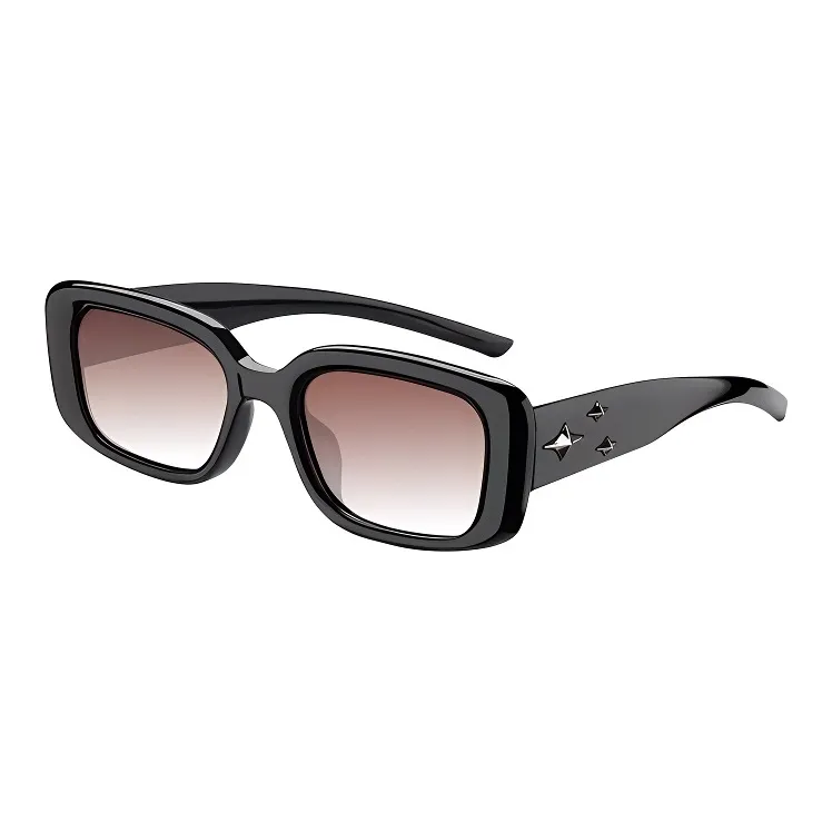 Wood Premium TR/Memory Plastic Square Sunglasses Women's-9