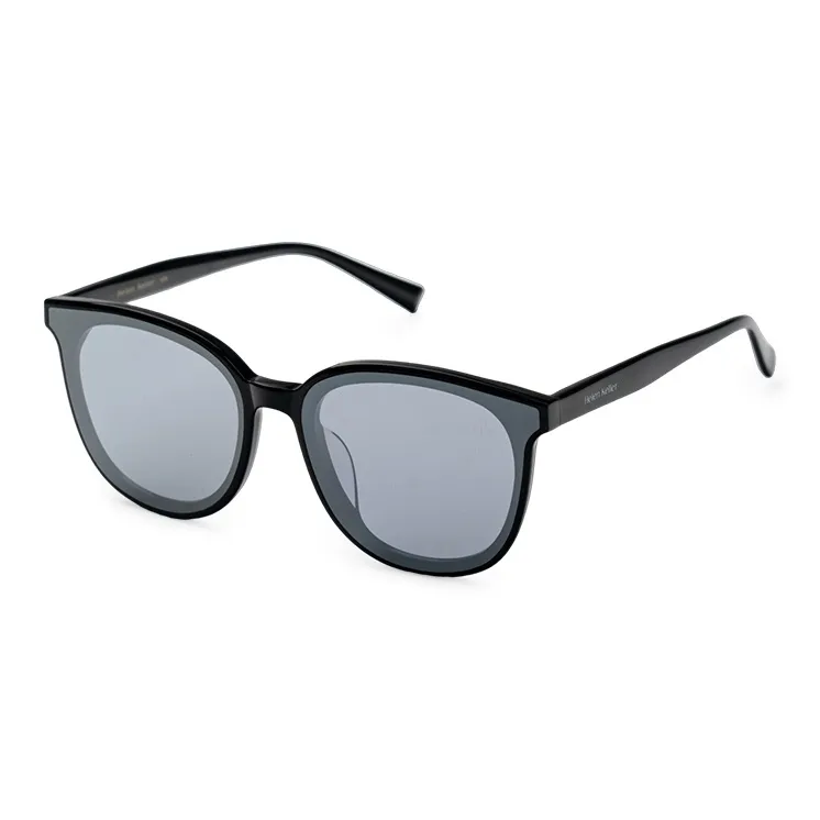 HELEN KELLER Plate Frame Round Sunglasses Unisex-6