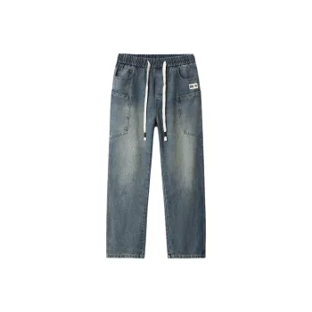 FCB ARCELONA Jeans Unisex Vintage Blue