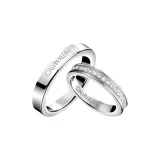 Baby's Breath 06 Women's+Plain Ring 08 Men's-1 Pair