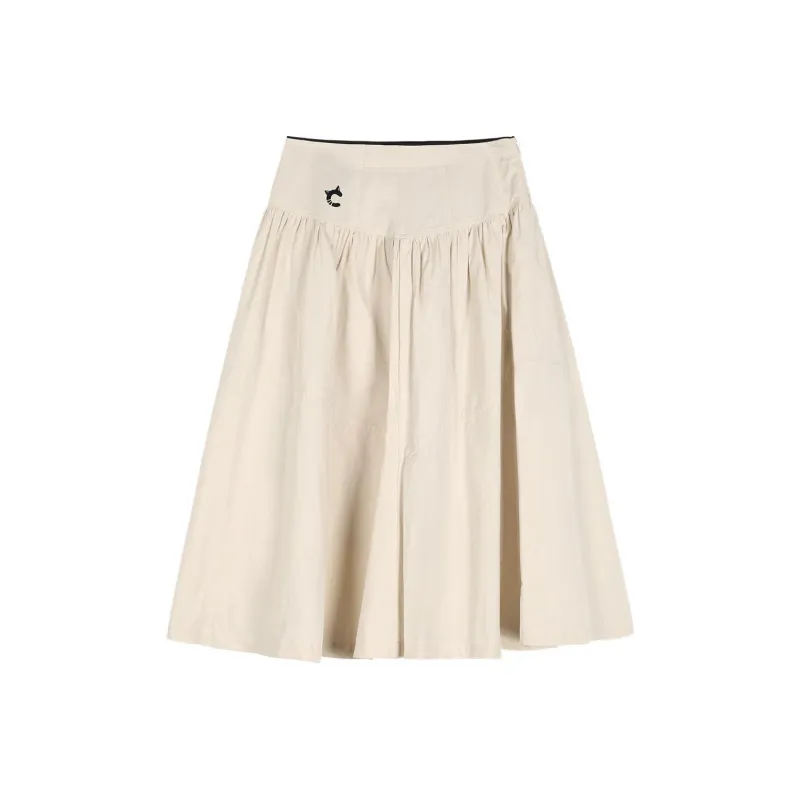 Coolhut Casual Long Skirt Women's Beige-0