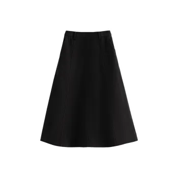 Initial Language Casual Long Skirts Women's