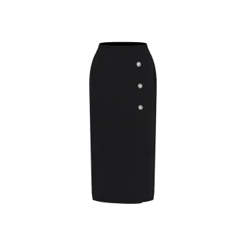 RARE CNY New Year's Collection Casual Long Skirts Women's Black