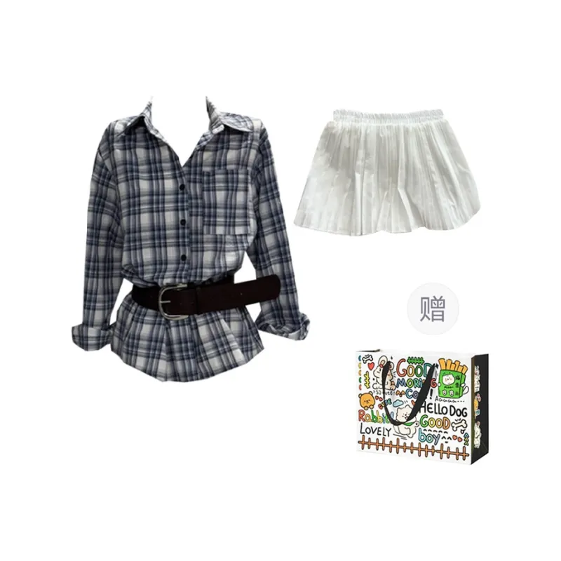 Dippanis Two Piece Skirt Sets Women's-0