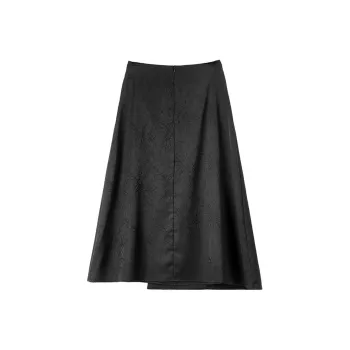 SENTUBILA Casual Long Skirts Women's Black