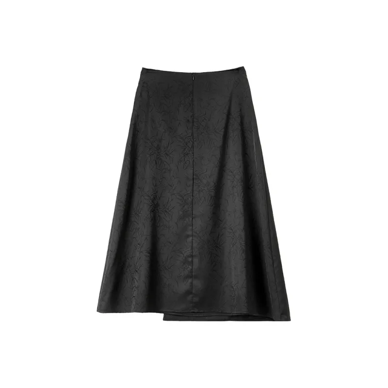 SENTUBILA Casual Long Skirts Women's Black-0