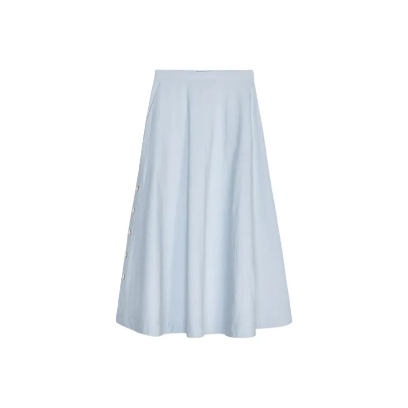 ZARA Casual Long Skirt Women's Light Blue-0
