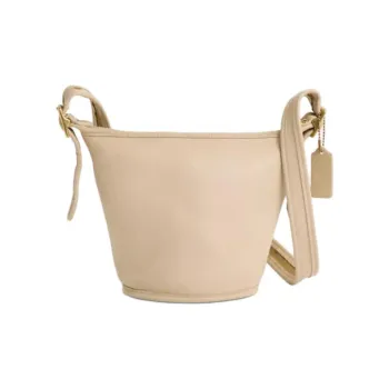 COACH DuffleMaggie Inside Slip Pocket Shoulder Bag Women's Ivory White
