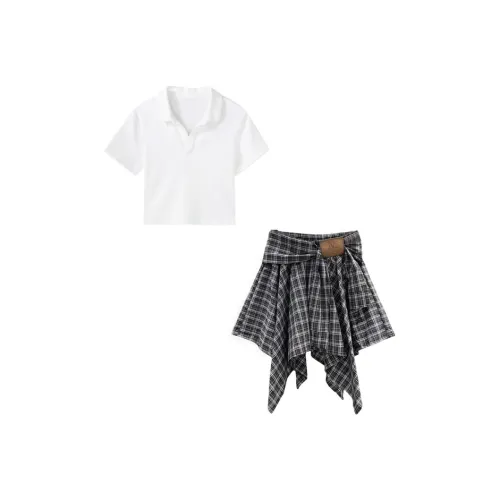 DOSOHEB Two Piece Skirt Sets Women's