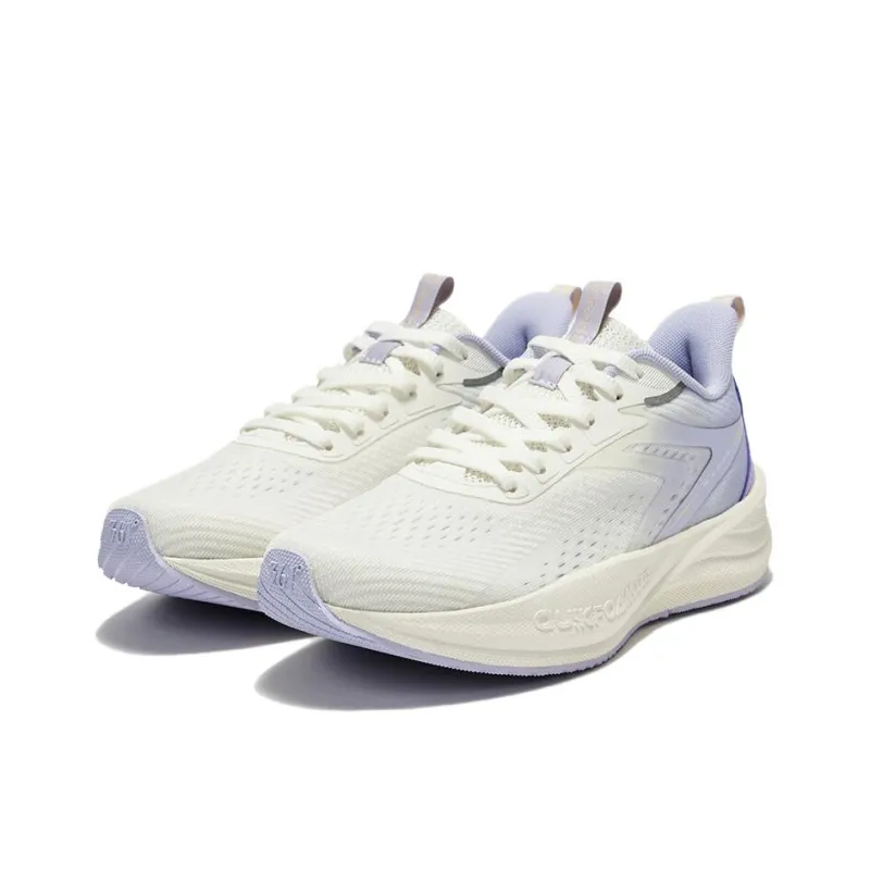 361° Speed Surge Lite SE Abrasion Resistant Breathable Low Top Casual Running Shoes Women's White Purple-2