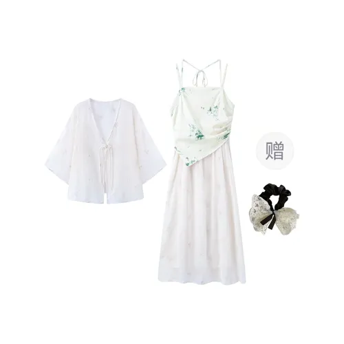 PAVEA Skirt Set Women's Apricot