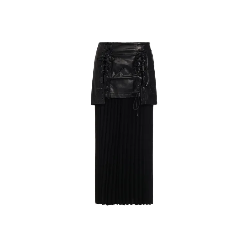 Yohji Yamamoto Casual Long Skirts Women's Black-0