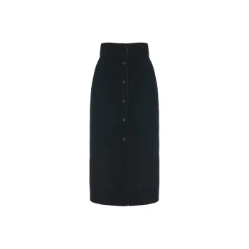 BESIONIA FW23 Casual Long Skirts Women's Black