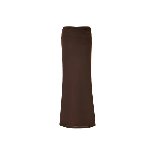 Tiger Mist ESHA MAXI SKIRT Casual Long Skirts Women's Chocolate