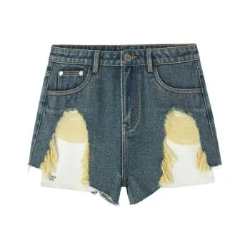 NAWS Denim Shorts Women's Iris Blue-White