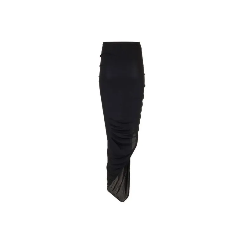 RICK OWENS Knot detail Crepe Skirt-0