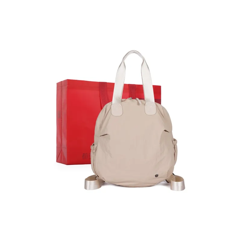 Dubaolu Fabric Backpack Large Size Women's Forest Green/Light Camel/Black-14